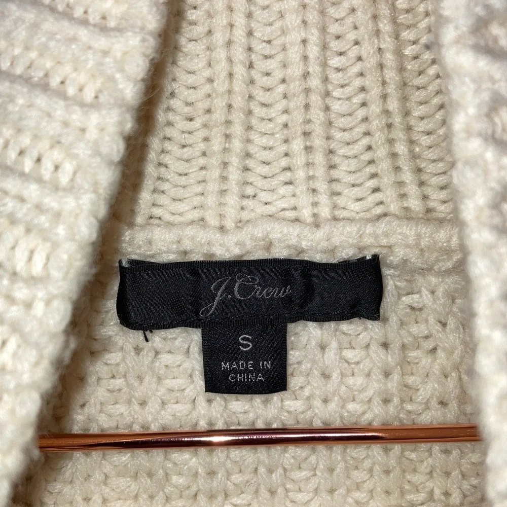 J. Crew‎ Off-White Knit Turtleneck Sweater